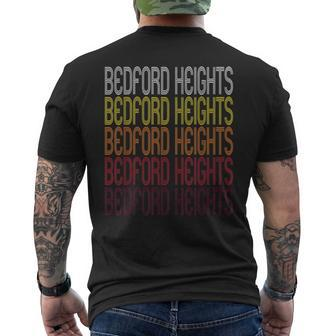 Bedford Heights Oh Vintage Style Ohio Men's T-shirt Back Print | Mazezy