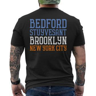 Bedford Stuyvesant T Bed Stuy Brooklyn Nyc Men's T-shirt Back Print | Mazezy