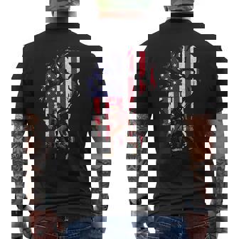 Beer Bigfoot Beer Firework American Flag 4Th Of July Drinking Mens Back Print T-shirt - Monsterry