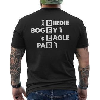 Beer Birdie Bogey Eagle Par Beer Funny Golf Golfing Golfer Gift Mens Back Print T-shirt - Monsterry