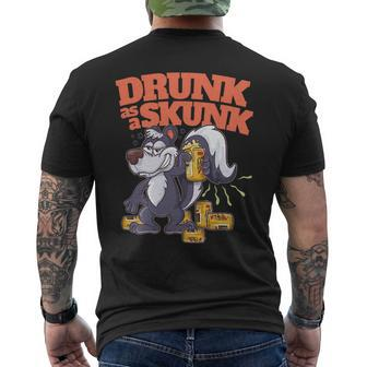 Beer Funny Adult Humor Alcohol Beer Booze Drunk As A Skunk Mens Back Print T-shirt - Monsterry UK