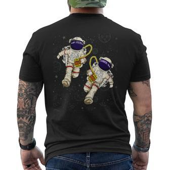 Beer Funny Astronauts Beer Drinking Scientist Outer Space Science Mens Back Print T-shirt - Monsterry DE