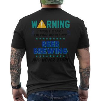 Beer Funny Beer Brewing Home Brewer Craft Beer Joke Graphic Mens Back Print T-shirt - Monsterry AU