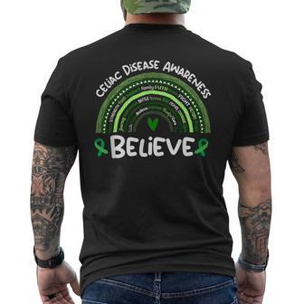 Believe Celiac Disease Awareness Month Celiac Disease Mens Back Print T-shirt - Seseable