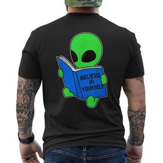 Believe In Yourself Alien Ufo Men's T-shirt Back Print - Seseable