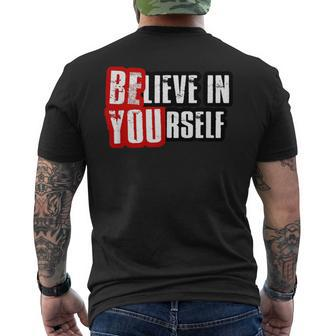 Believe In Yourself Top Men's T-shirt Back Print | Mazezy