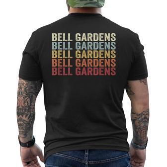 Bell Gardens California Bell Gardens Ca Retro Vintage Text Men's T-shirt Back Print | Mazezy