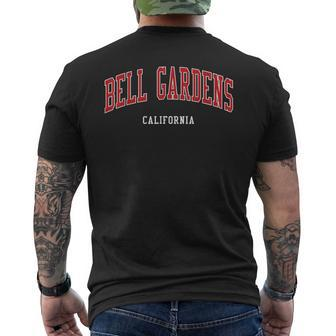 Bell Gardens California College University Style Men's T-shirt Back Print | Mazezy