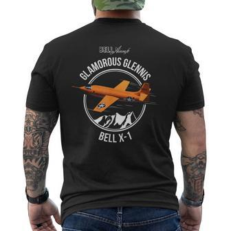 Bell X-1 Supersonic Aircraft Sound Barrier Anniversary Men's T-shirt Back Print | Mazezy