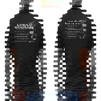 Bernedoodle Dog Definition Bernedoodle Mens Back Print T-shirt | Mazezy