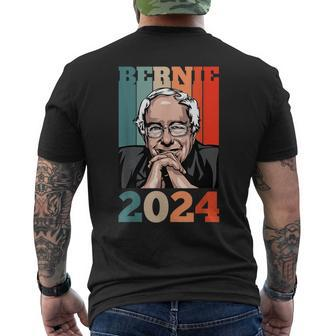 Bernie Sanders For President 2024 Feel The Bern Progressive Mens Back Print T-shirt | Mazezy