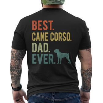 Best Cane Corso Dad Ever Dog Daddy Fathers Day Mens Back Print T-shirt - Seseable