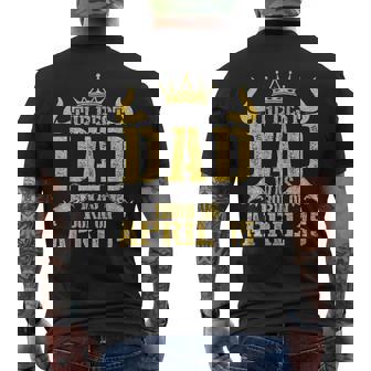 The Best Dad Was Born On April 15 Happy Birthday To Father Men's Back Print T-shirt | Mazezy