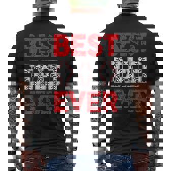 Best Dad Ever Baseball Dad And Softball Fathers Day Cool Mens Back Print T-shirt | Mazezy