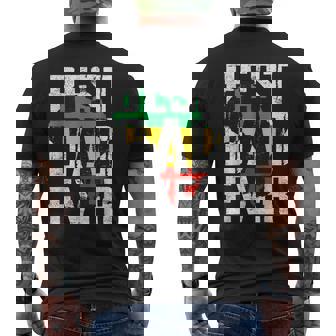 Best Dad Ever Junenth Africa Map Mens Back Print T-shirt | Mazezy