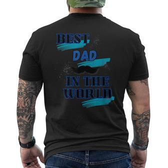 Best Dad In The World Fathers Day Gift Regalo Para Papa Mens Back Print T-shirt | Mazezy