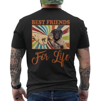 Best Friends For Life Estrela Mountain Dog Dog Lover Men's T-shirt Back Print | Mazezy