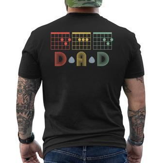 Best Guitar Dad Ever Chords Best Dad Guitar Fathers Day Mens Back Print T-shirt | Mazezy