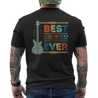 Best Guitar Dad Ever Chords Best Dad Guitar Guitar Dad Mens Back Print T-shirt | Mazezy