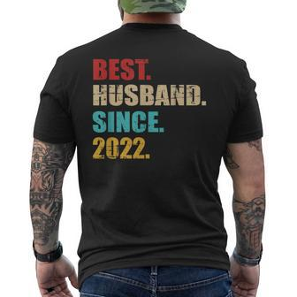 Best Husband Since 2022 For 1St Wedding Anniversary Men's T-shirt Back Print - Monsterry AU