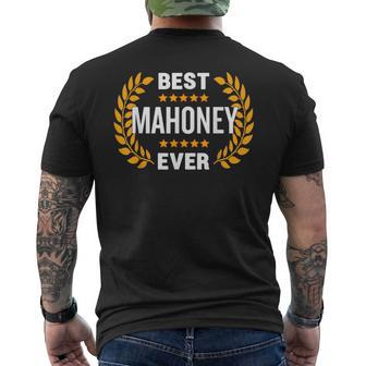 Best Mahoney Ever With Five Stars Name Mahoney Men's Back Print T-shirt | Mazezy