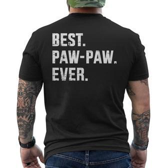 Best Paw Paw Ever For Grandpa Or Dad Fathers Day Mens Back Print T-shirt - Thegiftio UK
