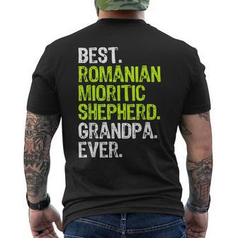 Best Romanian Mioritic Shepherd Grandpa Ever Dog Lover Men's T-shirt Back Print | Mazezy CA