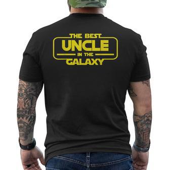 Best Uncle In The Galaxy For Lovers Mens New Uncles Mens Back Print T-shirt - Seseable
