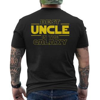 Best Uncle In The Galaxy Funny Uncle Gifts Mens Back Print T-shirt | Mazezy AU