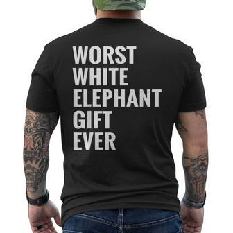 Best Worst White Elephant Ever Under 20 25 Men's T-shirt Back Print - Seseable