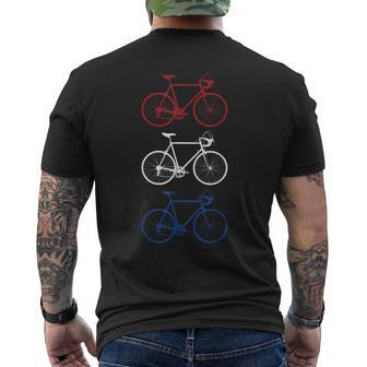 Bicycle Flag Cycling Netherlands Dutch Men's T-shirt Back Print | Mazezy