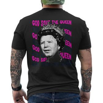 Biden God Save The Queen Funny Men's Crewneck Short Sleeve Back Print T-shirt - Monsterry DE