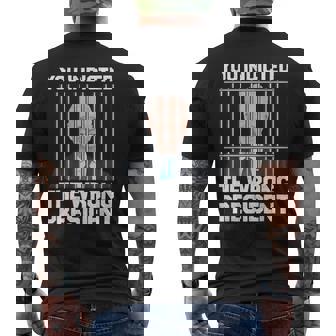 Biden You Indicted The Wrong President Men's T-shirt Back Print | Mazezy