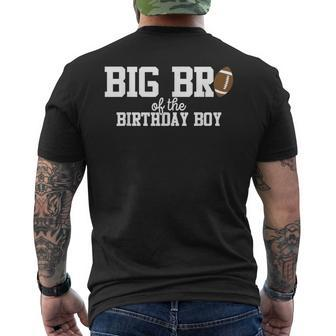 Big Brother Of The Birthday Boy Football Lover First Men's T-shirt Back Print - Monsterry CA