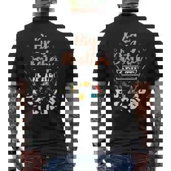 Big Brother Of The Big One Fishing Birthday Party Bday Mens Back Print T-shirt - Seseable