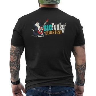 Big Funky Blues Fest Men's T-shirt Back Print | Mazezy