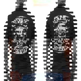 Biker T Born To Ride Ride To Live Motorcycle Mens Back Print T-shirt | Mazezy