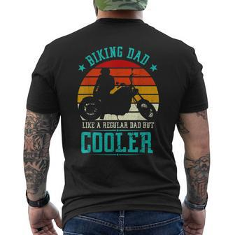 Biking Dad But Cooler Motorbike For Daddy Grandad Biker Mens Back Print T-shirt | Mazezy AU