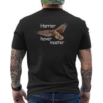 Birding Harrier Hawk Marsh Hawk Men's T-shirt Back Print | Mazezy