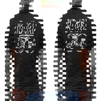 Birdwatcher Binoculars Nerd Bird Ornithology Men's T-shirt Back Print | Mazezy