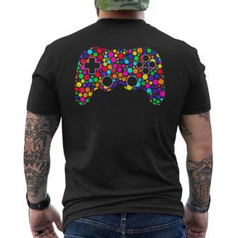 Birthday Boy Game Controller International Dot Day Gamers Men's T-shirt Back Print - Monsterry DE