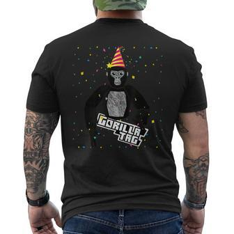 Birthday Boy Gorilla Tag Gorilla Tag Monke Vr Gamer Men's T-shirt Back Print | Mazezy