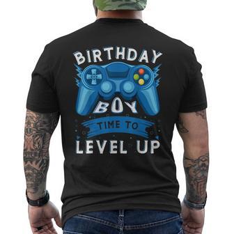 Birthday Boy Time To Level Up Video Game Birthday Gamer Boys Mens Back Print T-shirt - Monsterry AU