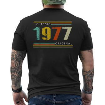 Birthday Classic Of 1977 Original 46Th Retro Men's T-shirt Back Print | Mazezy