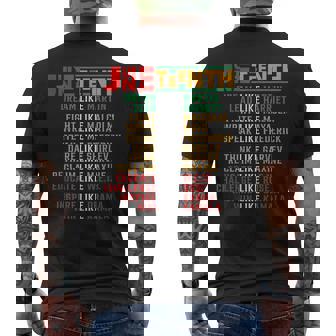 Black Culture Dream Like Martin Junenth Free Ish 1865 Mens Back Print T-shirt - Thegiftio UK