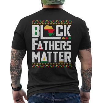 Black Father Matter Junenth Africa Black Dad Fathers Day Mens Back Print T-shirt | Mazezy
