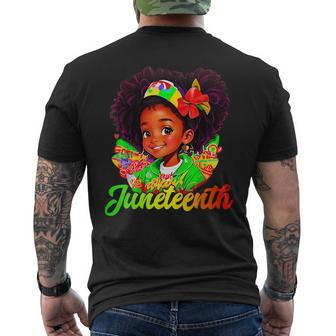Black Girl Junenth 1865 Kids Toddlers Girls Kids Toddlers Mens Back Print T-shirt - Seseable