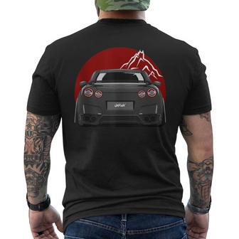 Black Gt R 35 Jdm Skyline Tuner Racing Stance Men's T-shirt Back Print | Mazezy