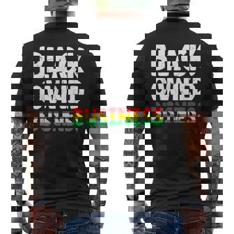Black Owned Business African American Entrepreneur Owner Men's T-shirt Back Print | Mazezy