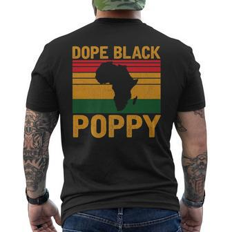Black Pride Poppy Black History Month Dope Black Poppy Mens Back Print T-shirt | Mazezy